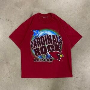 Vintage Arizona Cardinals NFL 90s "Cardinals Rock" Outer Space Planet T-Shirt L